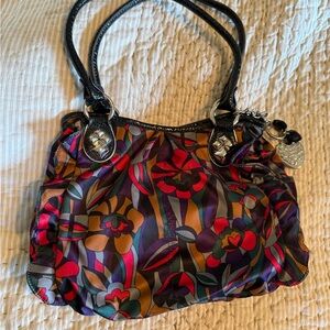 Kathy Van Zeeland Multicolor Floral Shoulder Bag